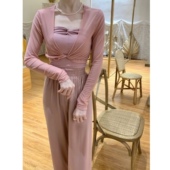 秒杀 舞蹈衫 长袖 小坎肩开衫 防晒上衣女透气春夏 短款 晚时光