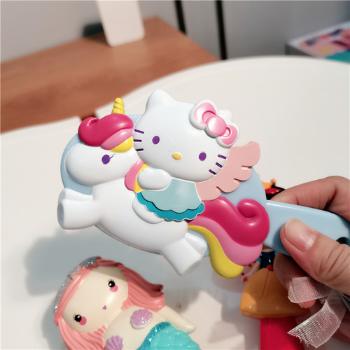 kitty独角兽米奇女孩按摩梳子