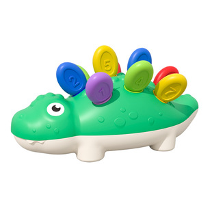 儿童玩具益智拼插恐龙插插乐手协调早教颜色数字认知配对0-1岁