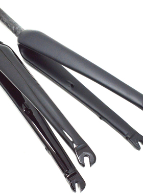 全碳纤维公路自行车内走线直管锥管平碟刹快拆兼圈C刹前叉适合25C