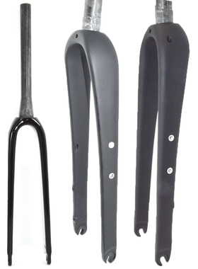 全碳纤维Gravel砾石公路自行车直锥管平碟刹快拆前叉公路越野硬叉