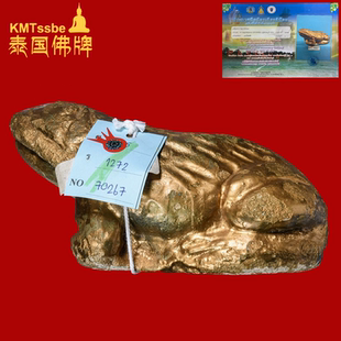 泰国佛牌真品 2519年早期稀有冠兰金蛙供奉型萨玛空赛一 龙婆实韵