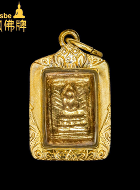 泰国佛牌龙婆迪烈纯金光芒佛