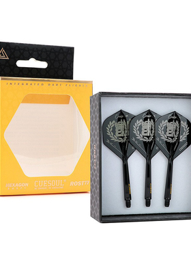 CUESOUL/Q兽ROST 77高透明Boris Krcmar镖手款一体小标准飞镖镖翼