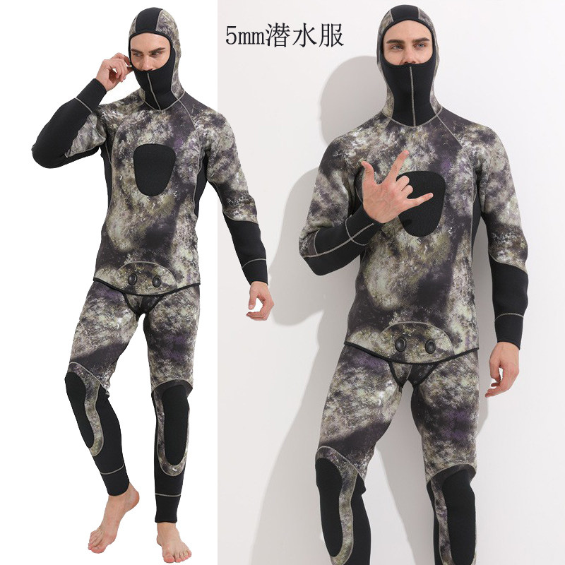 鱼猎服潜水服MYLEDI深潜加厚保暖