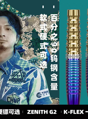 TARGET探极 Tung Suk程浩东ZENITH G2 软式硬式90%钨钢飞镖一体翼
