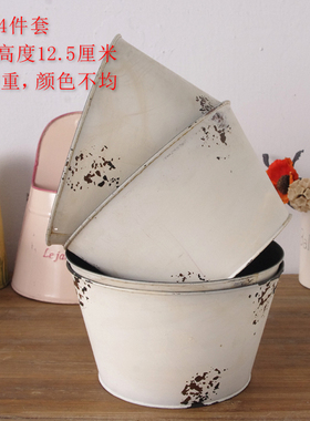 做旧杂物收纳美式风装饰摆件