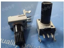 單聯(lián)電位器B103 B203 臥式 粗花軸 總長20MM 09電位器 0931電位器