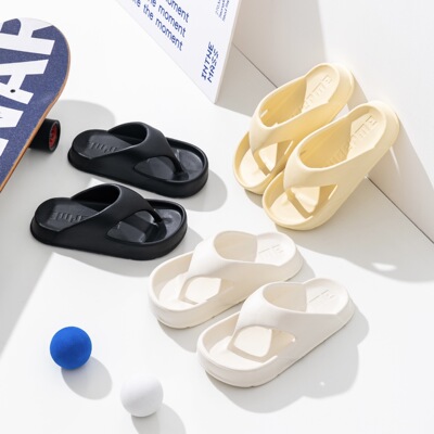 踩屎感人字拖鞋男女款2023新款时尚网红eva厚底防滑沙滩拖鞋外穿