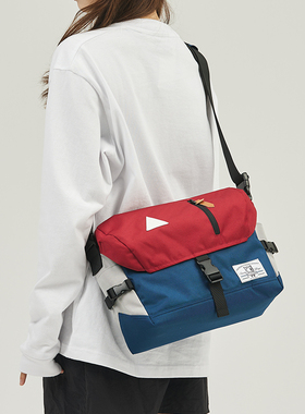 ACROSS斜挎包男士挎包大容量单肩包女大学生通勤邮差包运动骑行包