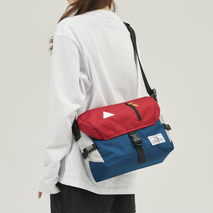 ACROSS斜挎包男士 挎包大容量单肩包女大学生通勤邮差包运动骑行包