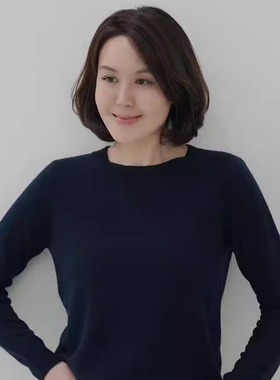 FAMINI 圆领羊绒衫慵懒风高领毛衣女冬季宽松针织衫高级感上衣