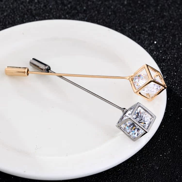 Broche homme en Zircon diamant - Ref 1176231 Image 1