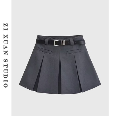 短百褶裙学院风高腰减龄半身裙