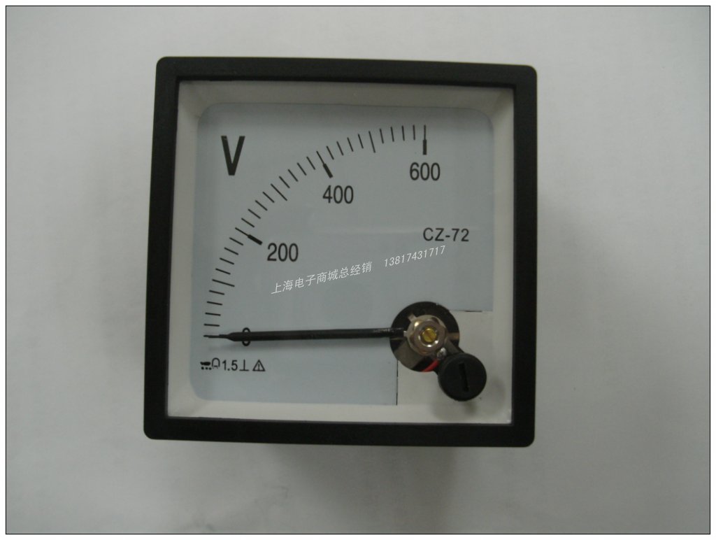 CZ-72 DC600V  50V指针式直流电压表 面板表  直流电压表 开关