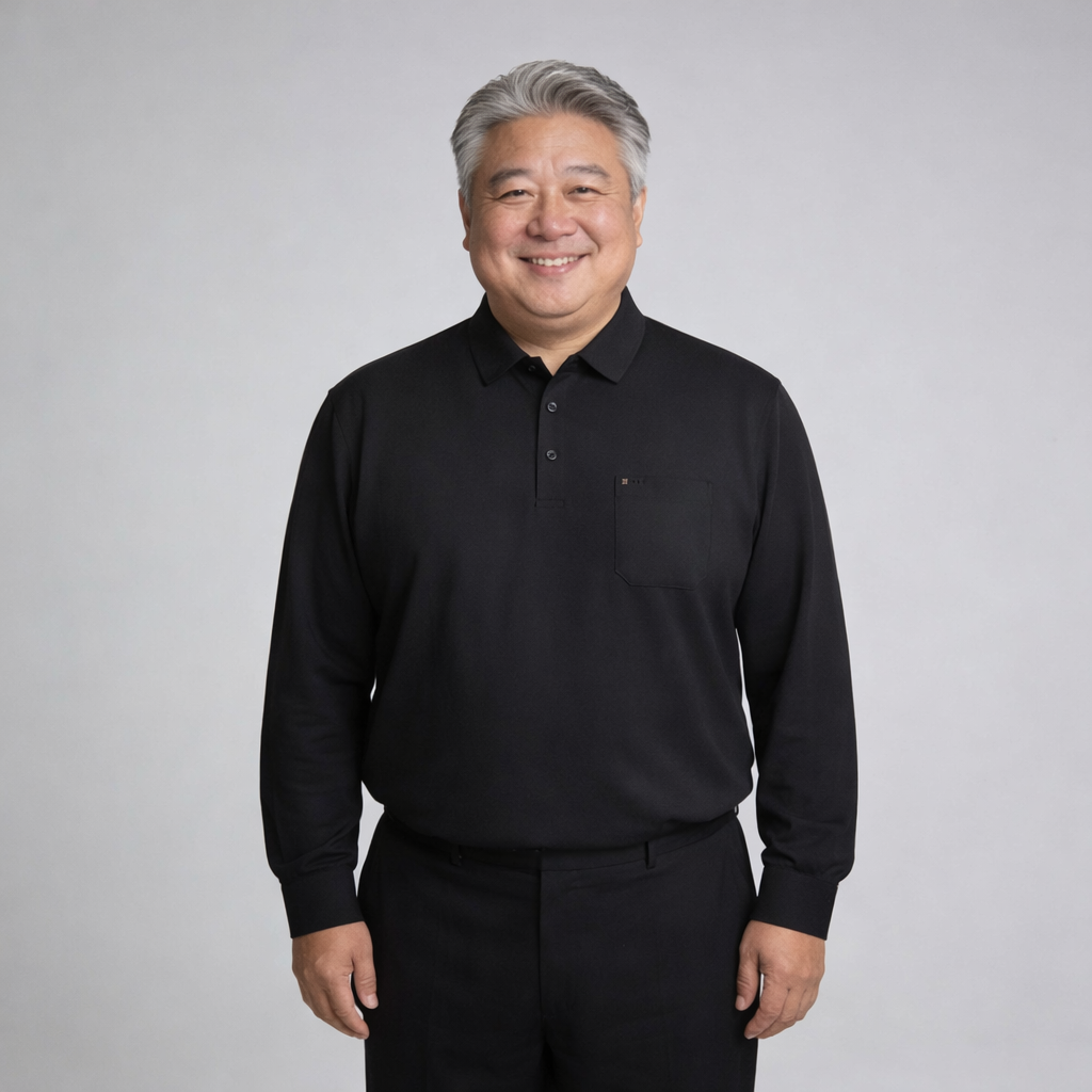 新薄款中老年人胖子爸爸加肥加大码春秋款长袖T恤男装宽松口袋