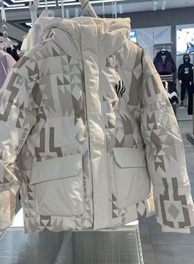 安踏2025冬男童欧文连帽羽绒服