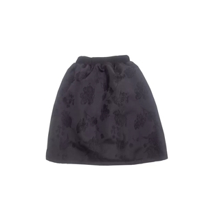 女童唐装 保暖A字裙黑色儿童学生半身裙子 汉服搭配裙子冬款