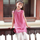 古风长裙 蕾丝假两件连衣裙女孩夏季 叙罗女童旗袍改良款 儿童新中式