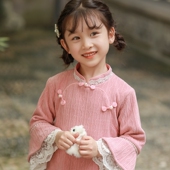 女童改良版 新款 连衣裙复古 中国风旗袍裙洋气童装 儿童旗袍2026春季