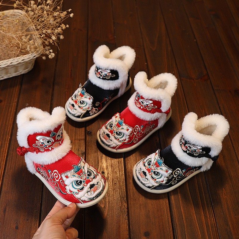 女童新中式童鞋冬季新款布鞋儿童中国风绣花鞋女孩汉服鞋古风棉鞋,童鞋/婴儿鞋/亲子鞋,儿童汉服鞋,淘宝优惠券,粉丝福利购,淘宝优惠卷