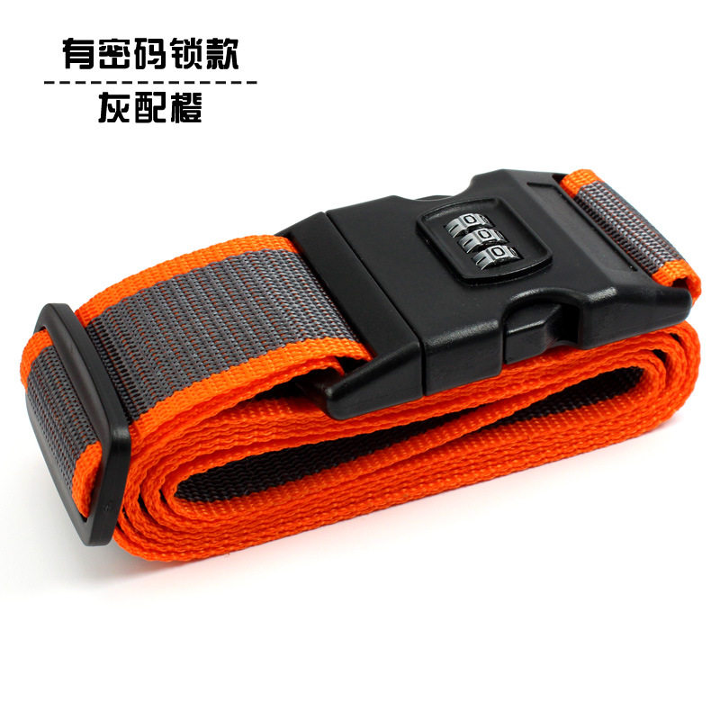 The adjustable one-character cross packing strap for overseas travel luggage and bags, as well as the travel reinforcement consignment strap thumbnail 8