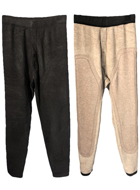 舒感男士秋裤秋冬季单件打底加厚修身青年绵羊毛发热保暖裤51926