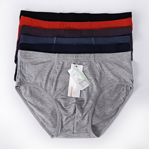 95％竹纤维男士双层裆三角内裤XL-6XL80-200斤