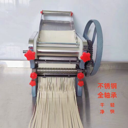 白水不锈钢手摇铸铁齿轮压面条机