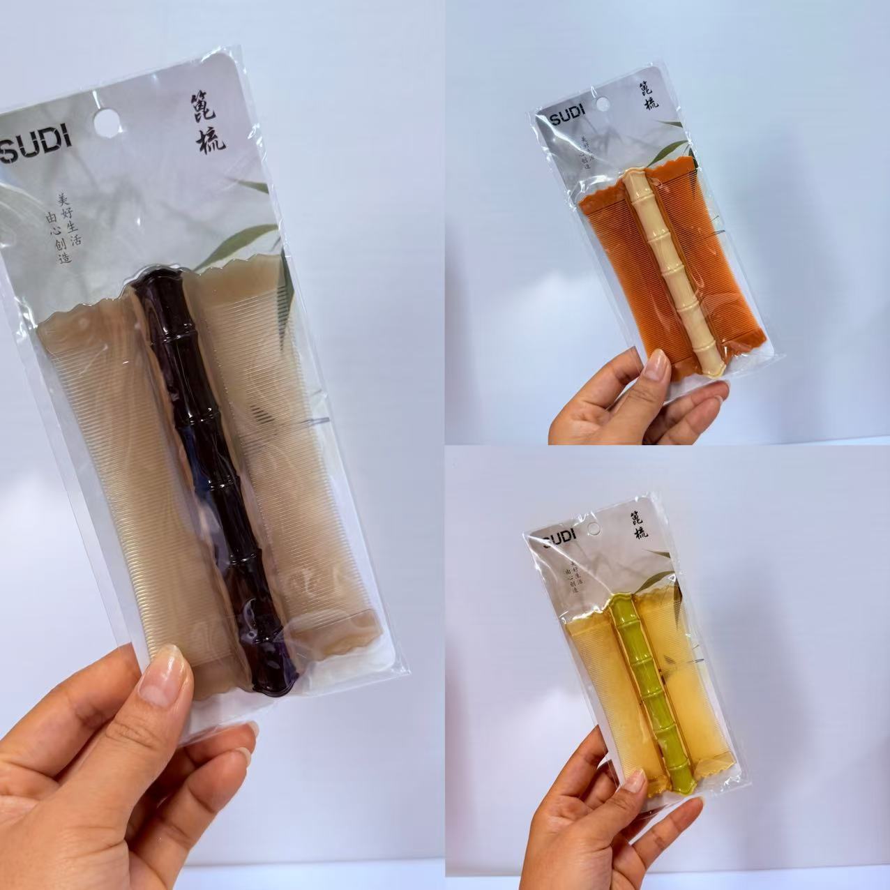 篦子梳去头屑清理神器加密细齿女儿童刮头除虱子卵竹超密齿梳子