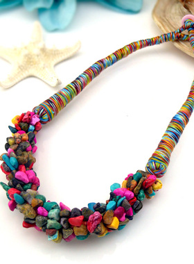 波西米亚风百搭配饰短款毛衣链