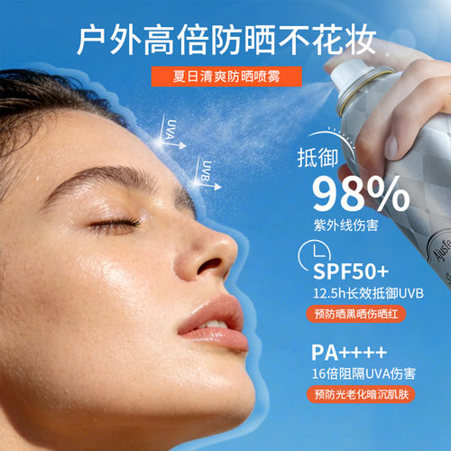日本Ajuste爱伽丝防晒喷雾320ml