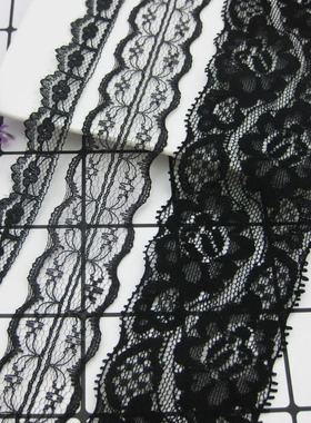 diy辅料配件 黑色蕾丝花边  镂空花边 沙发窗帘材料花边服饰配件