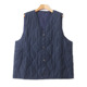 秋冬新款 保暖宽松大码 背心 外贸V领夹棉马甲 男女士无袖 上衣06224