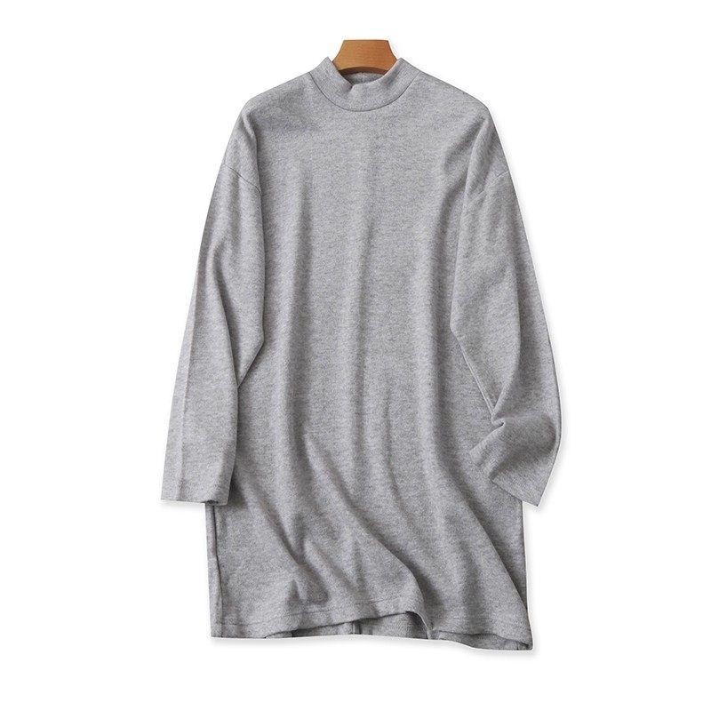 外贸半高领针织连衣裙 春秋中长款弹力打底衫宽松时尚毛衣裙06081,女装/女士精品,毛针织衫,淘宝优惠券,粉丝福利购,淘宝优惠卷