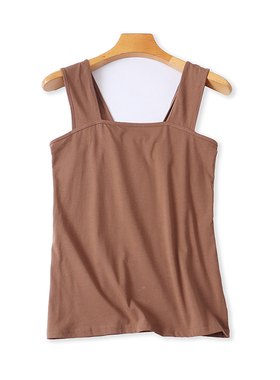 外贸吊带背心 夏季新款纯色宽松休闲无袖打底女显瘦时尚上衣06274