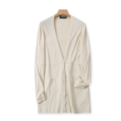 V领针织拼接PU小衫 按扣显瘦女装 上衣B 春秋新款 弹力宽松开衫