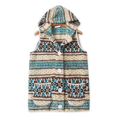 爱丽爱熙纽扣开衫绒绒格子衫上衣