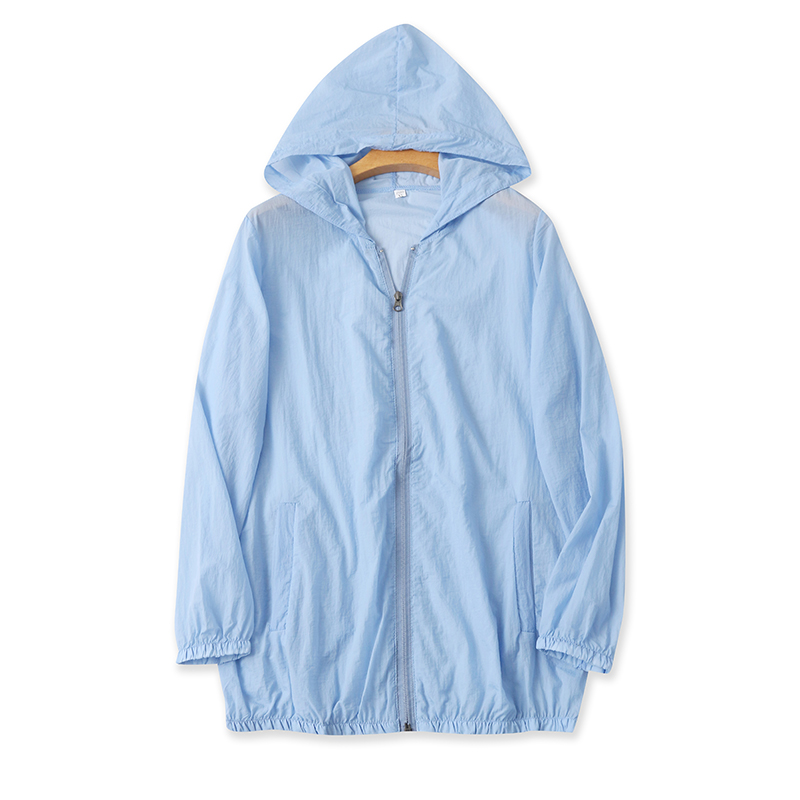 爱丽爱熙百搭常规连帽防晒衣外套