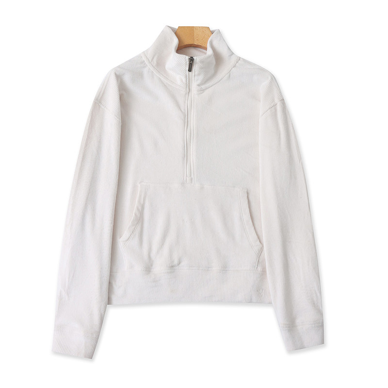 外贸半开衫立领加绒卫衣 春秋款时尚宽松女绒衫软糯保暖外套05032,女装/女士精品,卫衣/绒衫,淘宝优惠券,粉丝福利购,淘宝优惠卷