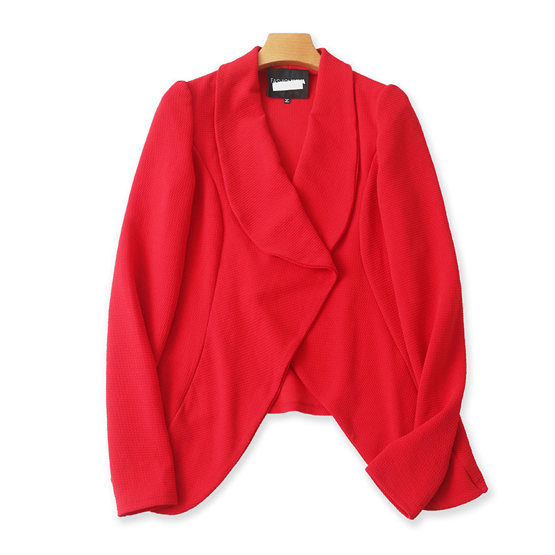 长袖翻领西装 春夏季新款宽松休闲外套 女开衫披肩 时尚上衣12104,女装/女士精品,短外套,淘宝优惠券,粉丝福利购,淘宝优惠卷