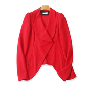 翻领西装 时尚 春夏季 宽松休闲外套 长袖 披肩 新款 女开衫 上衣12104