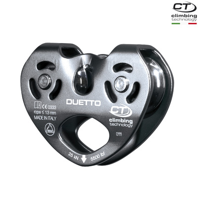 CT Climbing Technology Duetto Pulley横渡滚珠轴承溜索双滑轮
