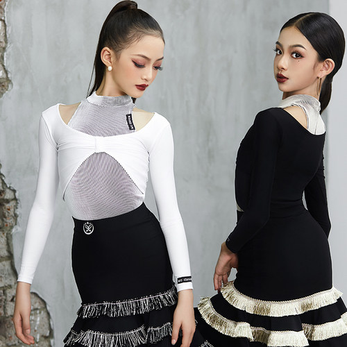 拉丁舞服套装星辰舞服