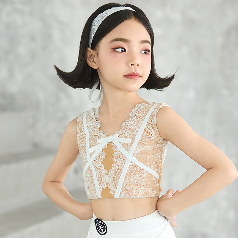 星辰舞服立體蕾絲鏤空拉丁舞套裝