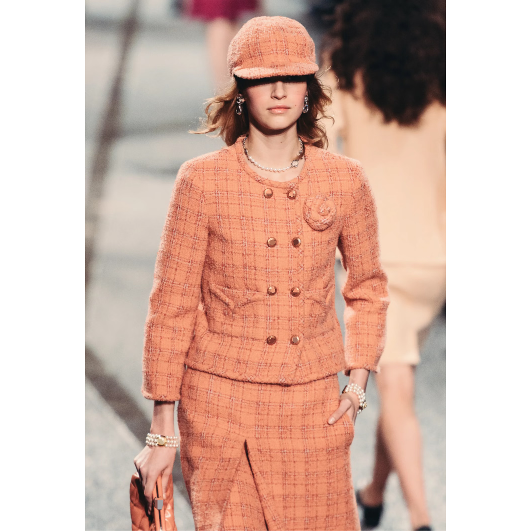 飞艇巡航24A新款小香风橙色圆领格纹粗花呢外套套装名媛气质高级,个性定制/设计服务/DIY,休闲西装加工定制,淘宝优惠券,粉丝福利购,淘宝优惠卷