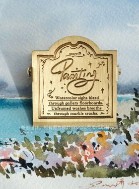 snow乔原创黄铜夹｜《闪光灵感》复古手帐夹子文具书夹画夹