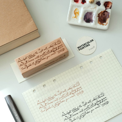 snow乔原创英文手写印章