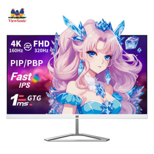 优派白色27寸4K160Hz双模320Hz FastIPS低蓝光显示器VX27G81-4K-W