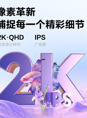 AOC 24英寸2K高清IPS屏幕Q24B35超频120HZ电竞电脑办公显示器屏幕